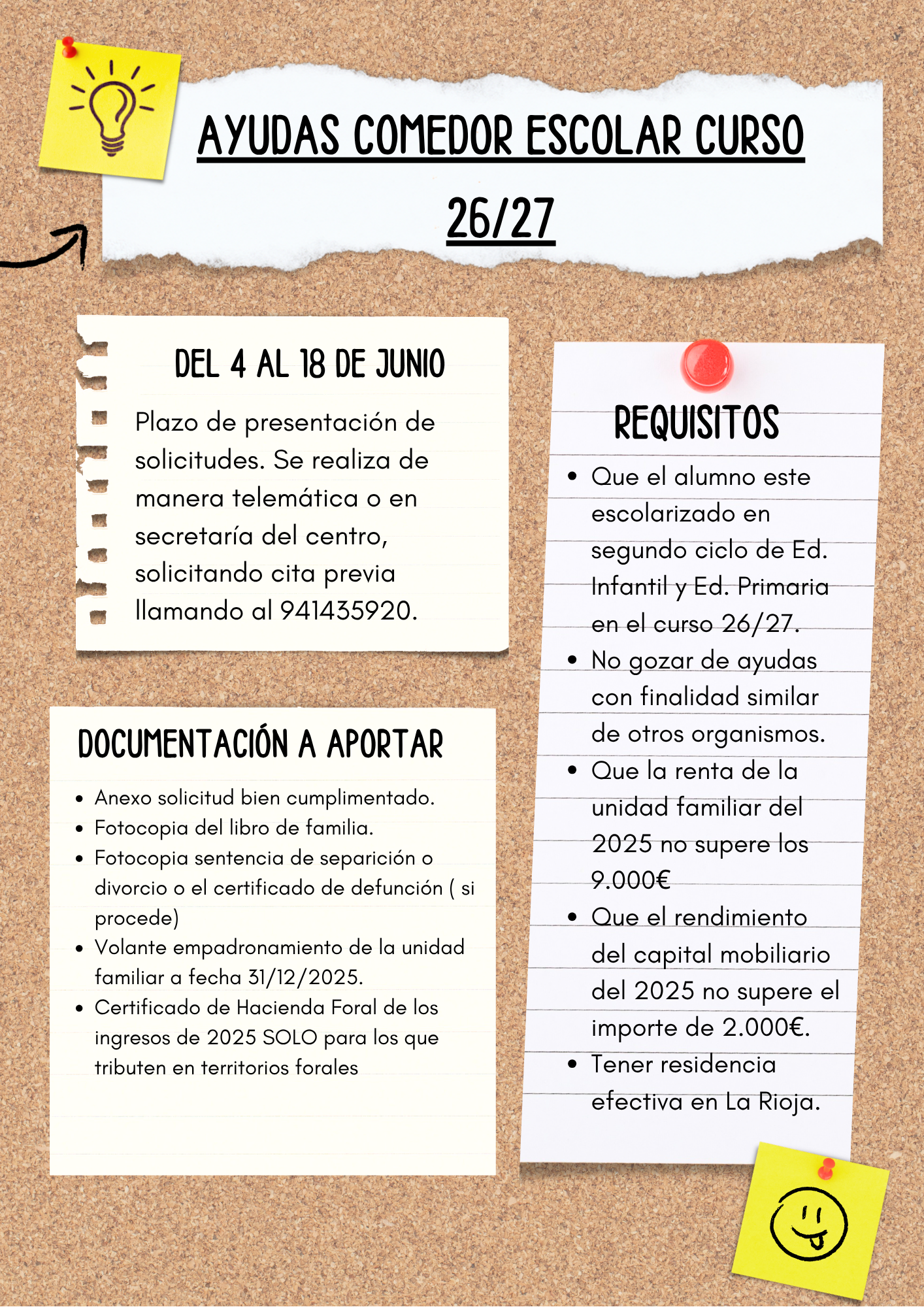 Becas de comedor